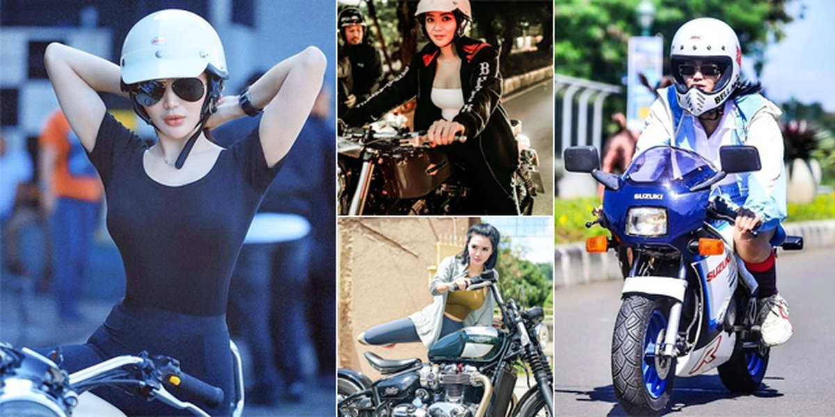 Series of Photos of Wika Salim Riding Big Motorcycles and Racing, Her Killer Body Captivates Netizens