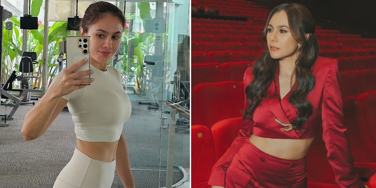 Series of Photos of Wulan Guritno Showing Her Flat Stomach at the Gym - Wearing a Bikini Top