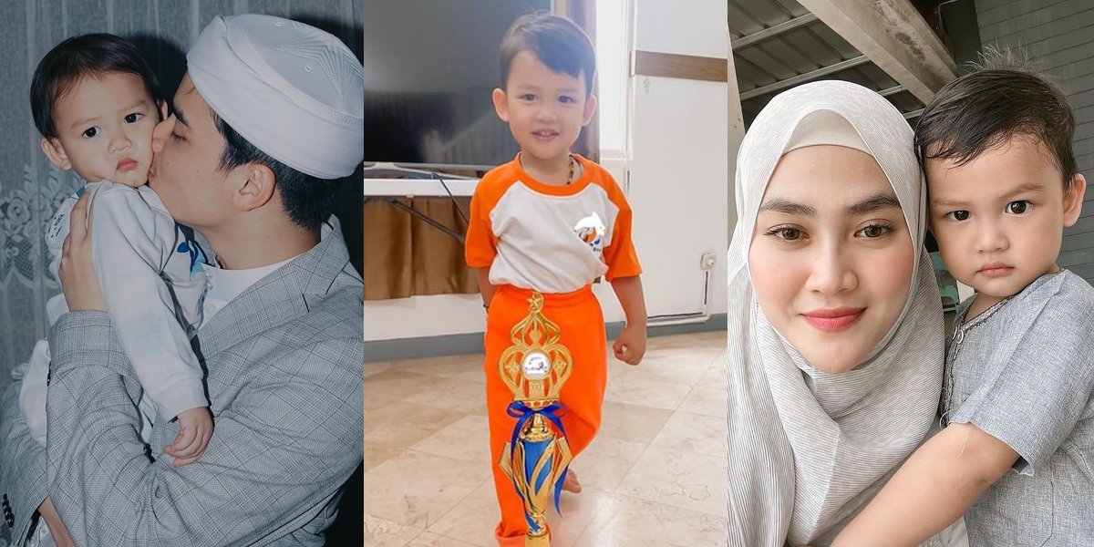 A Series of Adorable Photos of Zayn, Alvin Faiz's Stepchild, Who is Growing Handsome and Cute, Winning 1st Place in a Prayer Reading Competition!