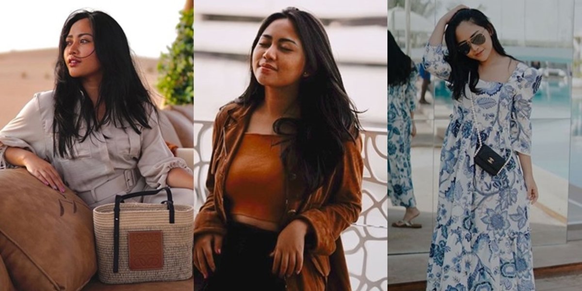 A Series of Rachel Vennya's Fashion OOTD in Dubai, Looking Beautiful Stylish and Allegedly Vacationing with Salim Nauderer