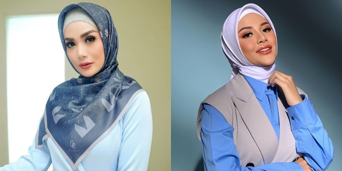 A Series of Photos of Krisdayanti and Aurel Hermansyah Competing in Style Wearing Hijab, Equally Beautiful and Looking More Alike!