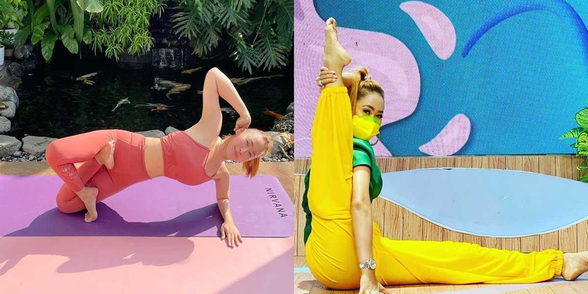 A Series of Yoga Pose Pictures of Yoga Inul Daratista that are Extremely Flexible, Difficult Poses are Still Mastered! - Flood of Praise from Netizens