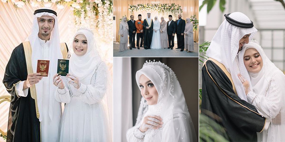 Detail Photos of Vebby Palwinta & Razi Bawazier's Wedding, Akad at KUA - Only Attended by Family
