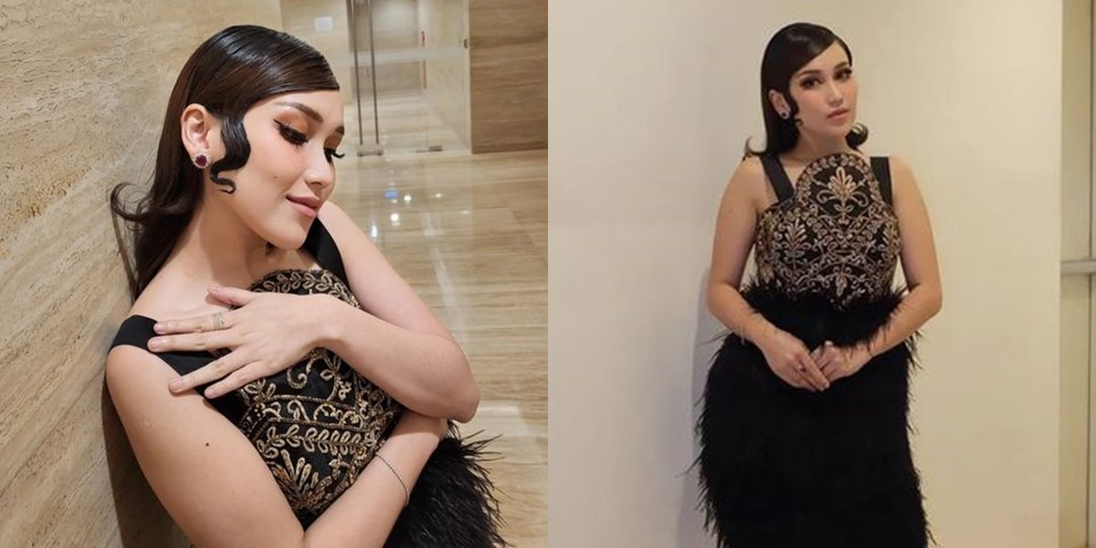 Ayu Ting Ting's Classic Appearance in a Black Dress at KDI 2022, Beautiful and Graceful like a Flapper Girl