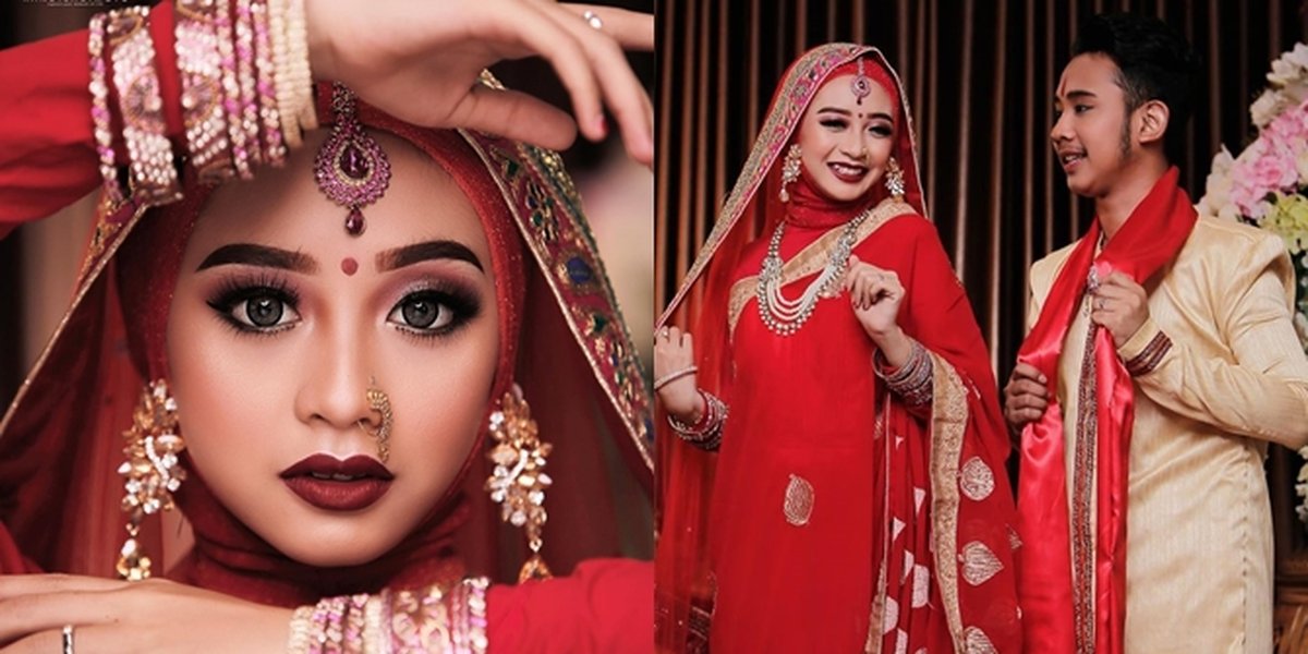 Detail Ega Noviantika's Makeup in Prewedding Photos, Full of Indian Girl Charms