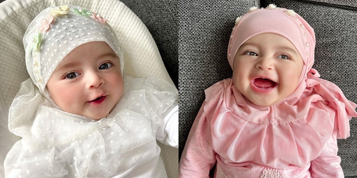 Taught to Wear Hijab Since Childhood, 8 Pictures of Baby Guzelim, Ali Syakieb and Margin's Child - Matched with Baby Leslar