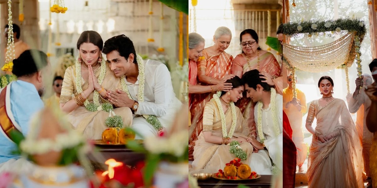 Secretly Married, 8 Photos of Aditi Rao Hydari Being Married to Siddarth - A Super Simple Celebration