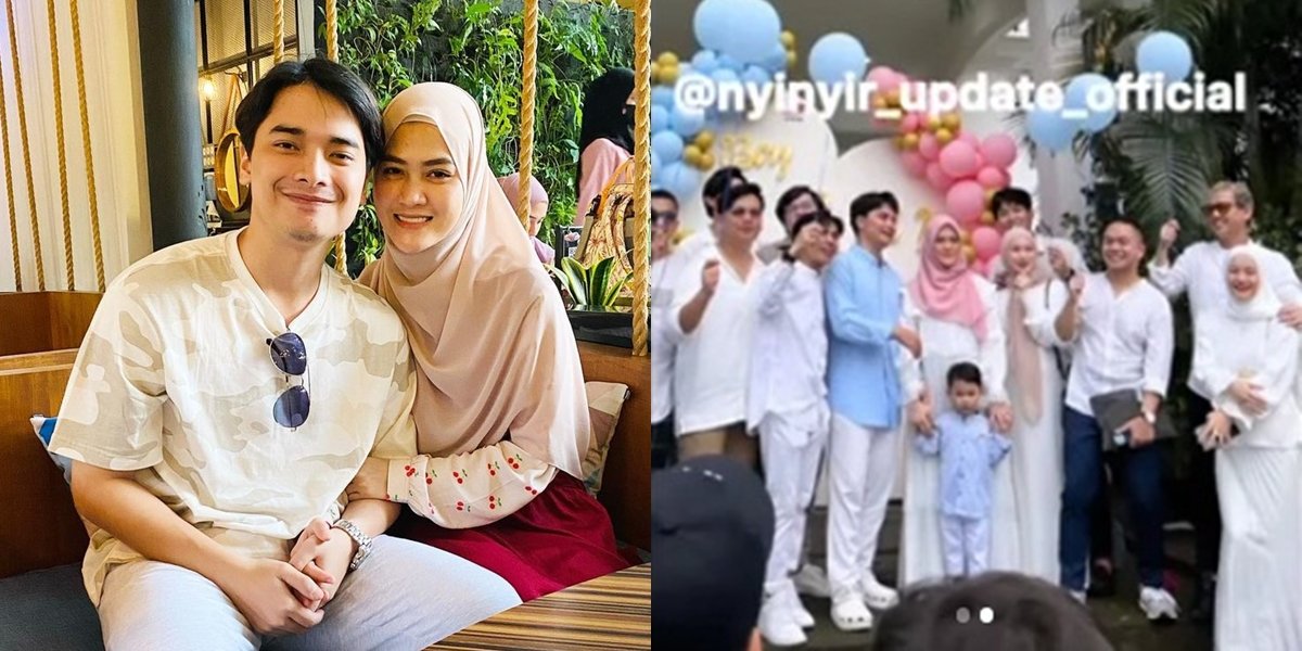 Compared to When with Larissa Chou, Here are 8 Photos of Alvin Faiz and Henny Rahman's Gender Reveal that Spark Criticism: Embarrassing for their Late Father!