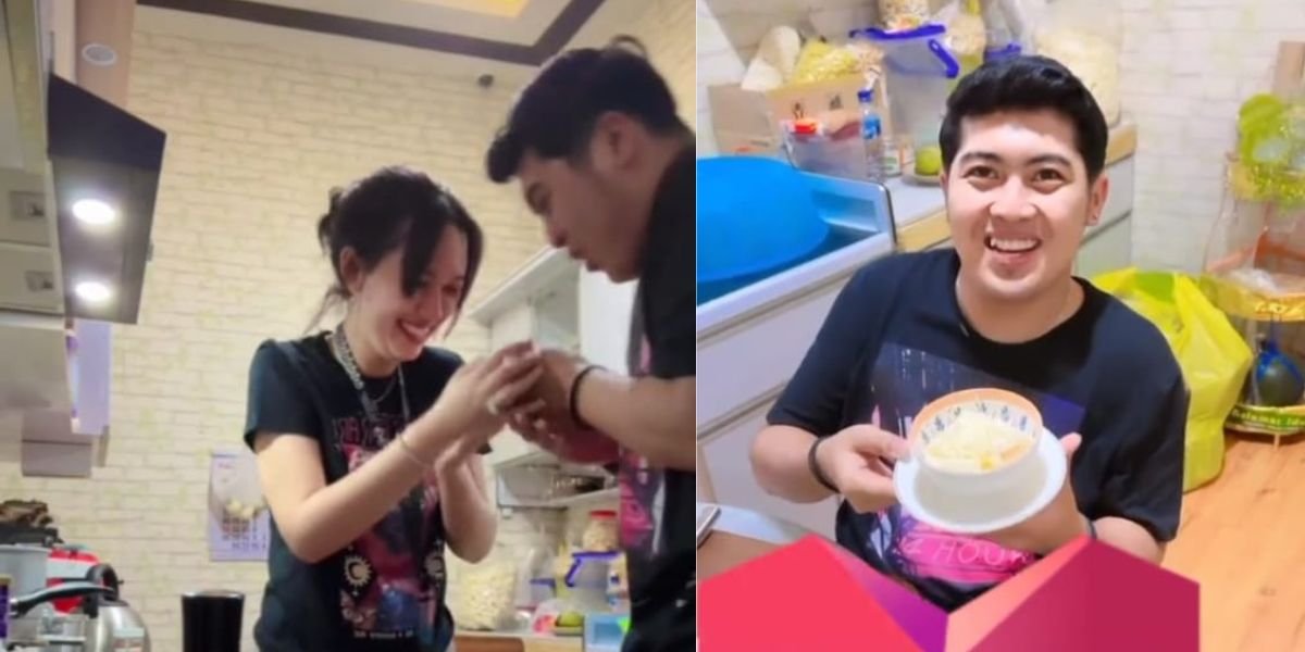 Suspected Dating, 8 Romantic Photos of Happy Asmara and Delva Irawan Cooking Together - Netizens Also Get Emotional