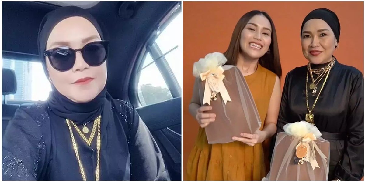 Mocked by Netizens as a Walking Jewelry Store, Here are 8 Photos of Umi Kalsum, Ayu Ting Ting's Mother in Luxurious Jewelry