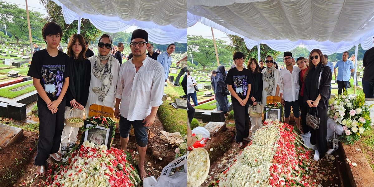 Accompanied by Tears, Here are 8 Photos of the Funeral Procession of Adilla Dimitri's Father - Wulan Guritno Came to Pay Respects