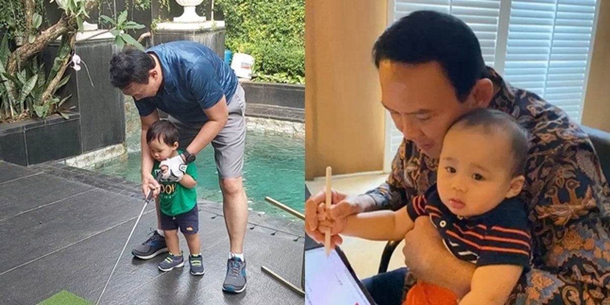Known for His Firm and Stern Personality, Here's a Gentle Side of Ahok When Taking Care of His Two Children