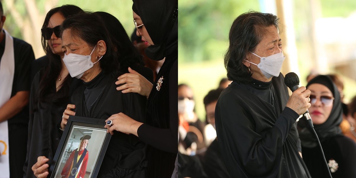 Strengthened by Angelina Sondakh, 9 Portraits of the Late Lucky Sondakh's Wife at the Funeral - Unstoppable Tears