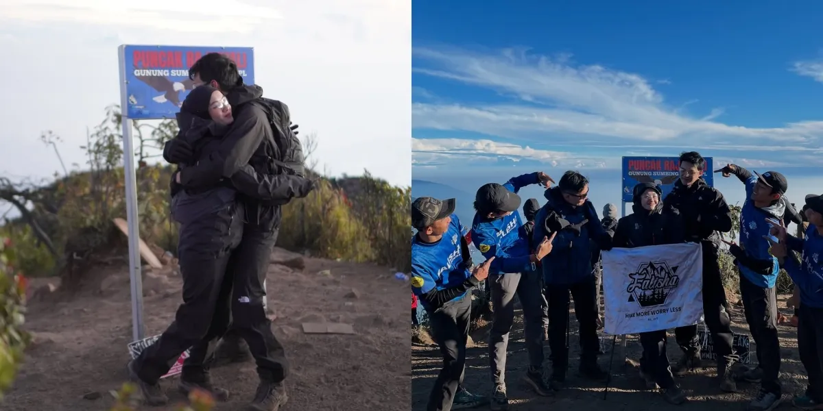 Dinda Hauw Climbs Mount Sumbing, Happy to Reach the Eagle Peak with Rey Mbayang