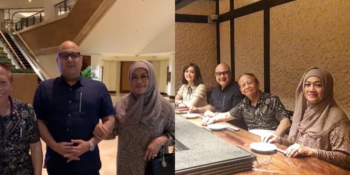 Dinner with Parents, Irwan Mussry Holds Hands Sweetly with Mother Maia Estianty