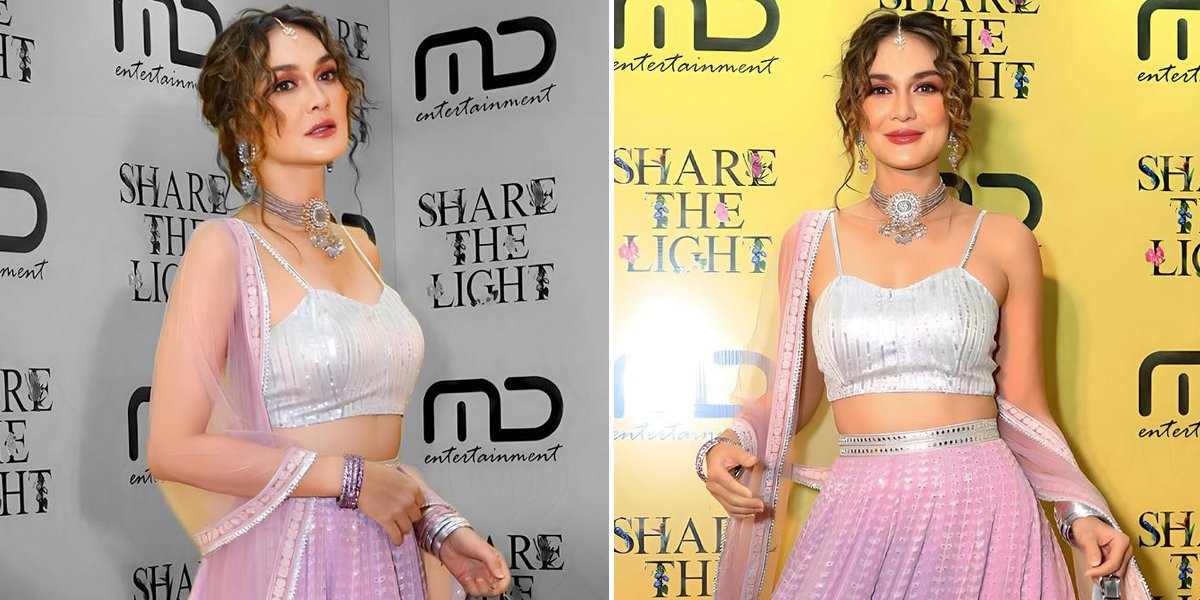 Praised as Beautiful as Kareena Kapoor, 8 Photos of Luna Maya Wearing Lehenga at Diwali Party MD Entertainment