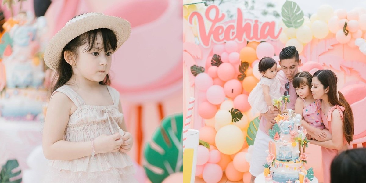 Celebrated with Overflowing Foam, Here are 8 Photos of Vechia Putri Samuel Zylgwyn's 5th Birthday Party - Netizens Focus on Her Beautiful Face and Long Hair Instead