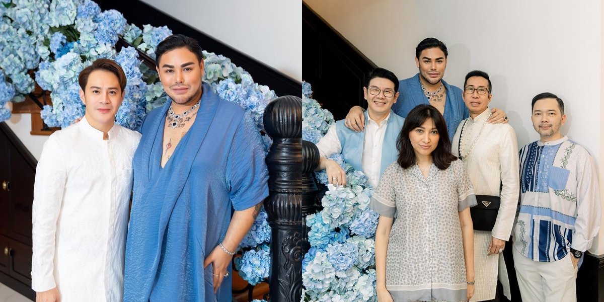 Called Using One Set Breastfeeding Friendly, Here are 10 Photos of Ivan Gunawan Celebrating Eid at Home Decorated with Money Tree - His Necklace and Ring Steal the Attention