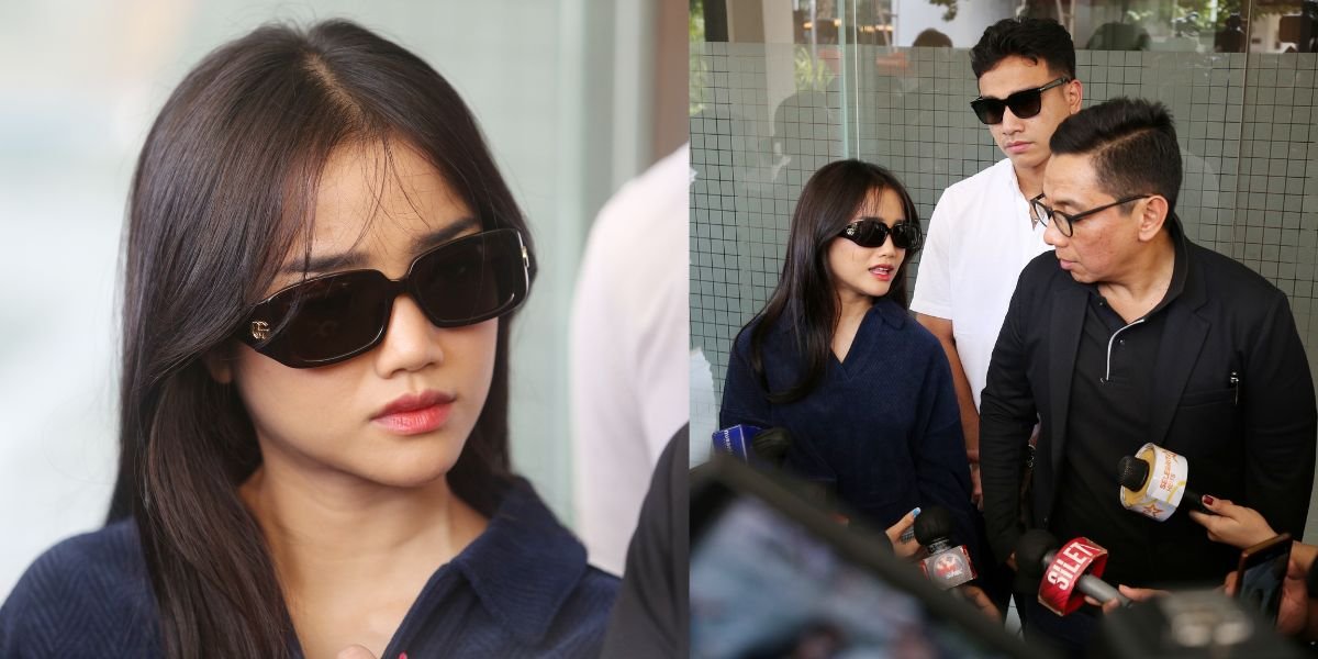 Accompanied by Fadly, 8 Photos of Fuji Returning to the West Jakarta Metro Police Following the Alleged Embezzlement Case of IDR 1.3 Billion Committed by Her Former Manager