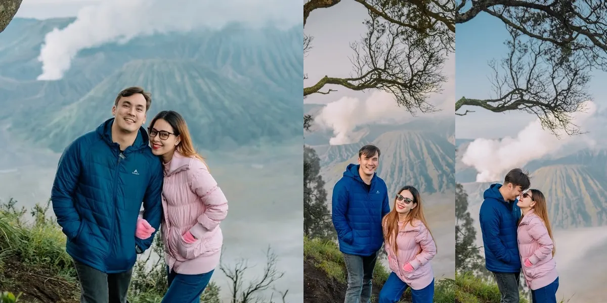 Hit by Cheating Allegations Again, Rendy Kjaernett and Lady Nayoan's Romantic Vacation in Bromo