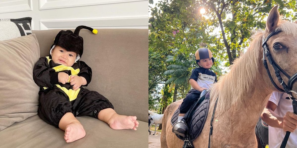 Once a Butterfly and now a Young Ustaz, Here are 10 Photos of Ukkasya who is Growing Up and Already Daring to Ride a Horse - Adorable Expressions 