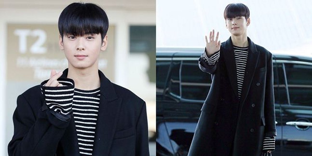 Cha Eunwoo's Airport Fashion When Departing for Indonesia, Handsome!