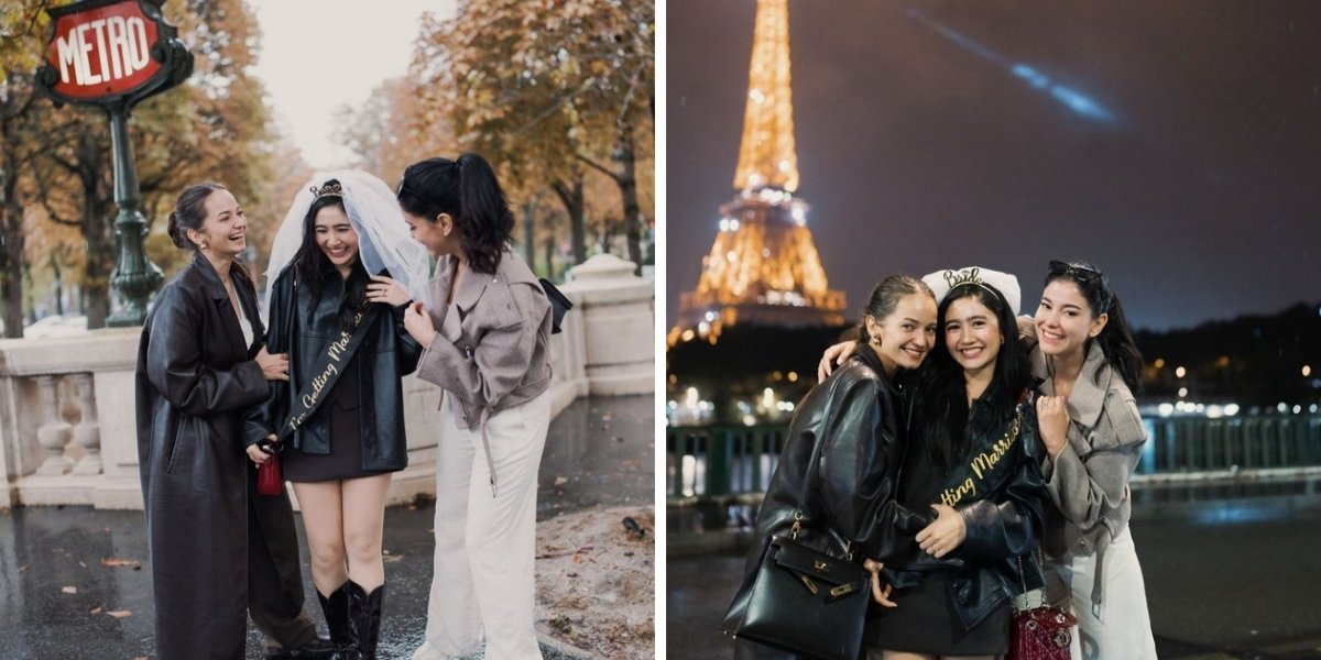 Febby Rastanty Receives a Bridal Shower Surprise from Friends While on Vacation in Paris, Held Simply but Meaningfully