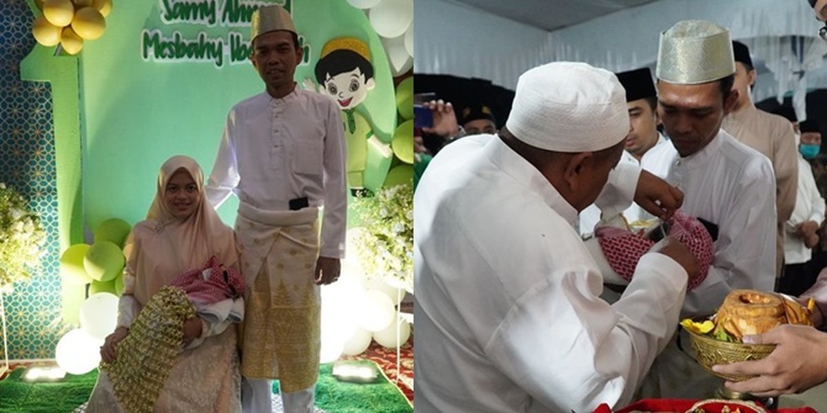 Photos of Aqiqah and Circumcision Event of Ustaz Abdul Somad's Son at the Age of One Week, Praying for Him to Become a Pious Child
