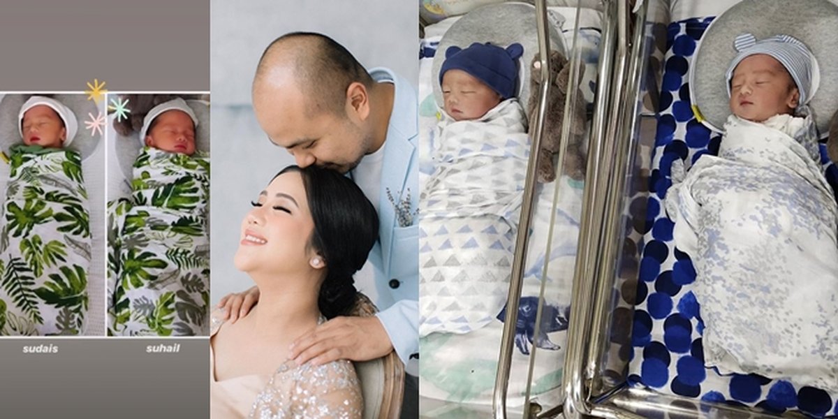 Photo of Afif Kalla's Twin Children, Former Laudya Cynthia Bella, Handsome!