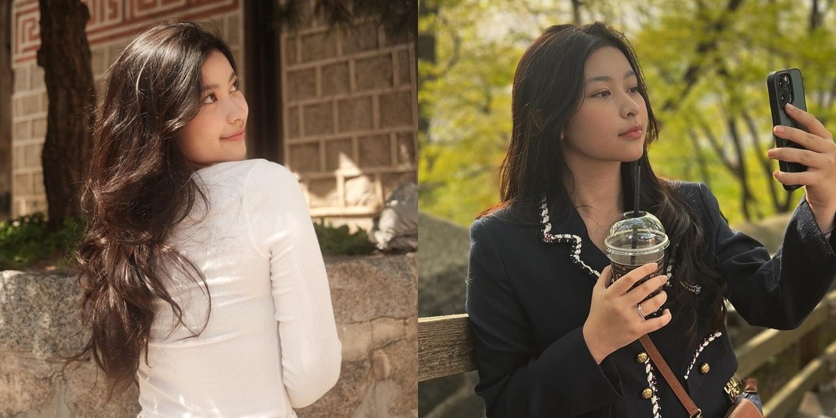 Photo of Aquene Djorghi, Annisa Trihapsari's Daughter, When in Korea, So Beautiful Like a K-Pop Idol
