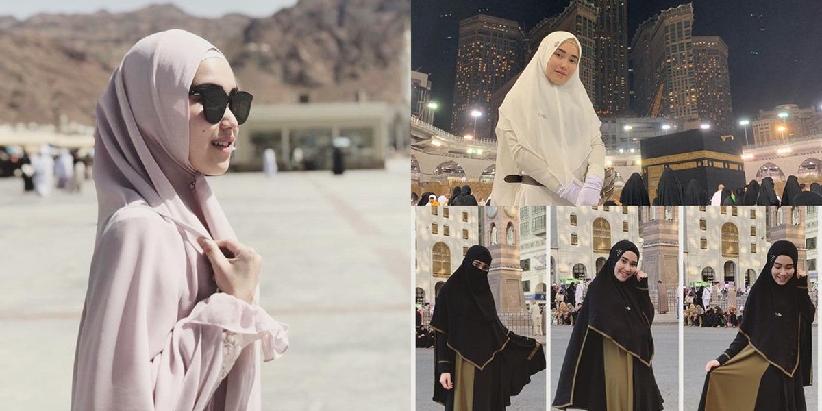 PHOTO Ayu Ting Ting in the Holy Land, More Beautiful with Hijab Syari