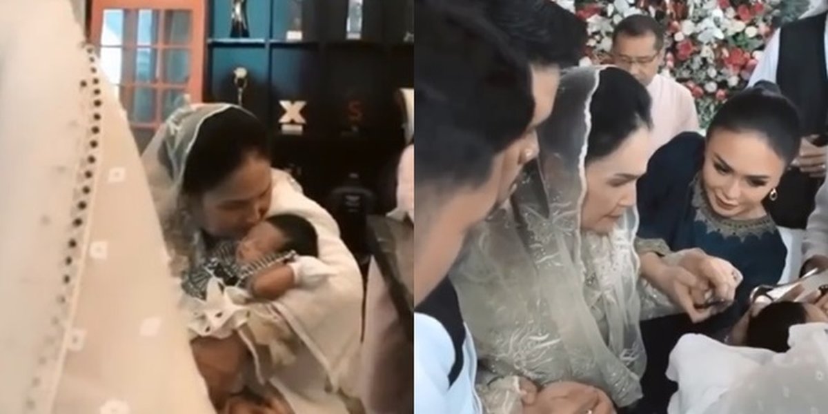 Baby Ameena's Beautiful Generational Kiss and Hug from Great-Grandmother