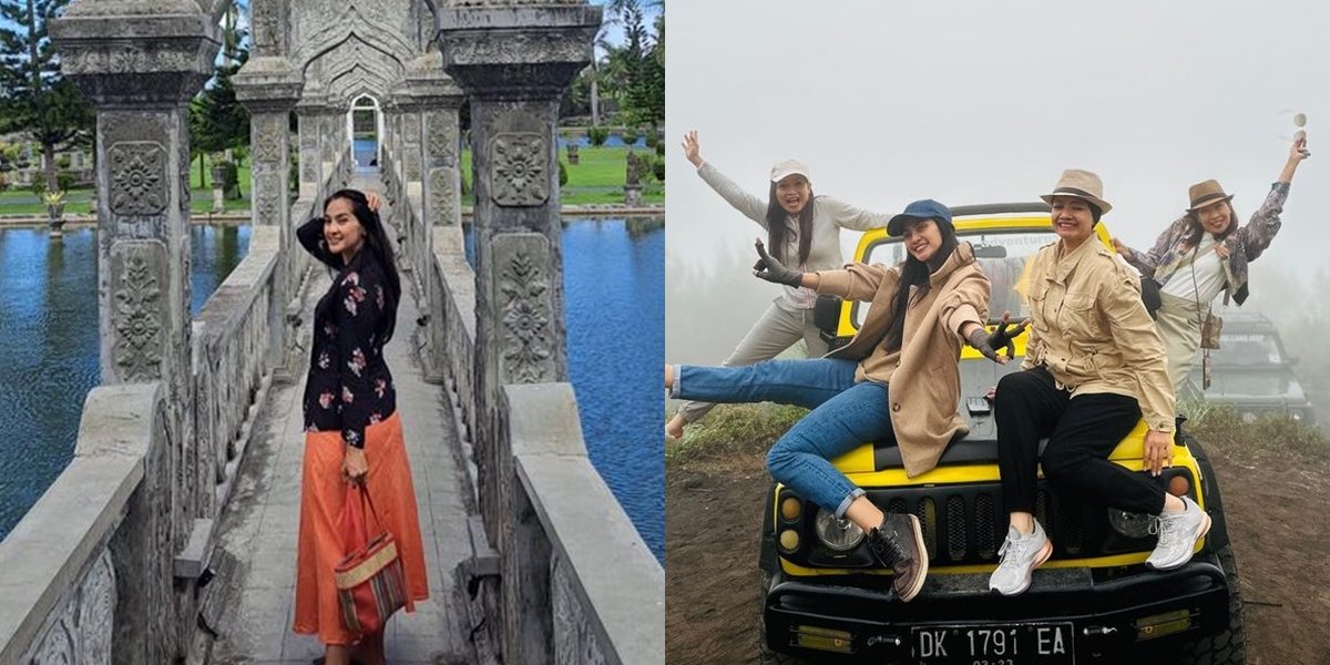 Beautiful Photos of Maudy Koesnaedi While Traveling to Mount Batur, Her Timeless Beauty Becomes the Highlight