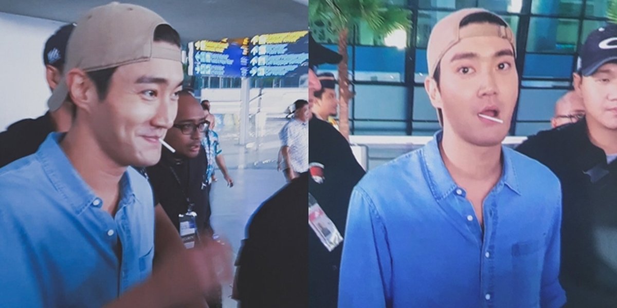 PHOTO: Choi Siwon Super Junior Arrives in Indonesia, Showing a Very Sweet Smile