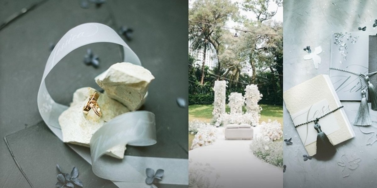 PHOTO Detail of Jessica Iskandar's Wedding, Venue and Monochrome Invitation - Luxury Diamond Ring