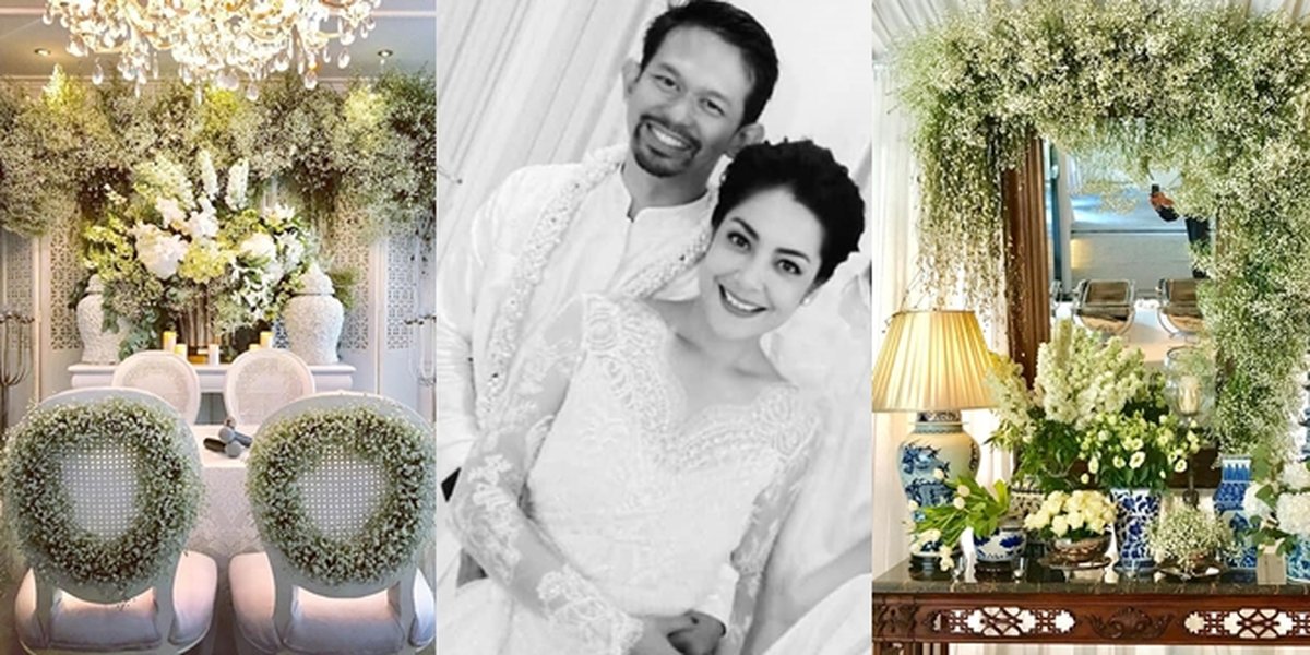 PHOTO: Beautiful Details of Lulu Tobing's Romantic White-themed Wedding Venue