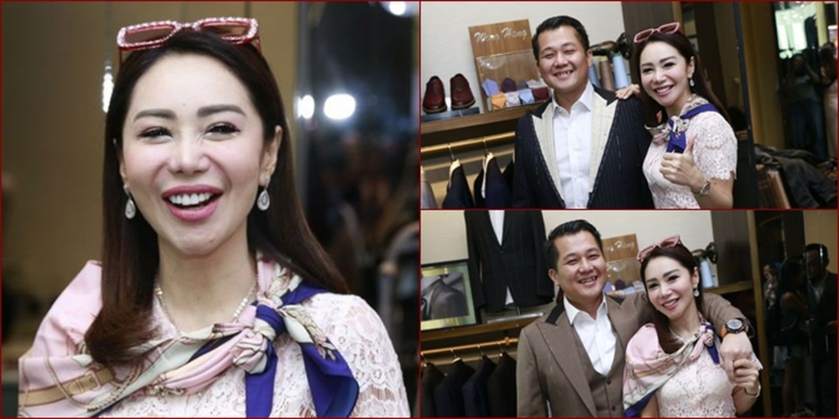 PHOTO: Femmy Permatasari Accompanies Husband Fitting Wedding Dress