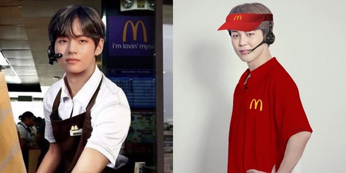 Photos of Handsome BTS Members Turned into McD Employees, Making Fans Want to be Served by Them Immediately!