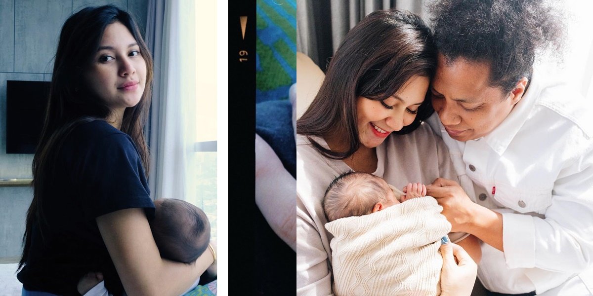 Beautiful Photos of Indah Permatasari with Her Child, Their Face is Still Kept Secret - Slim Postpartum Appearance Praised