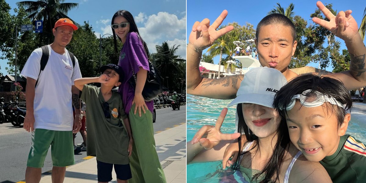 Photos of Kang Gary's Long Vacation in Bali with His Beautiful Wife and Child, So Happy!