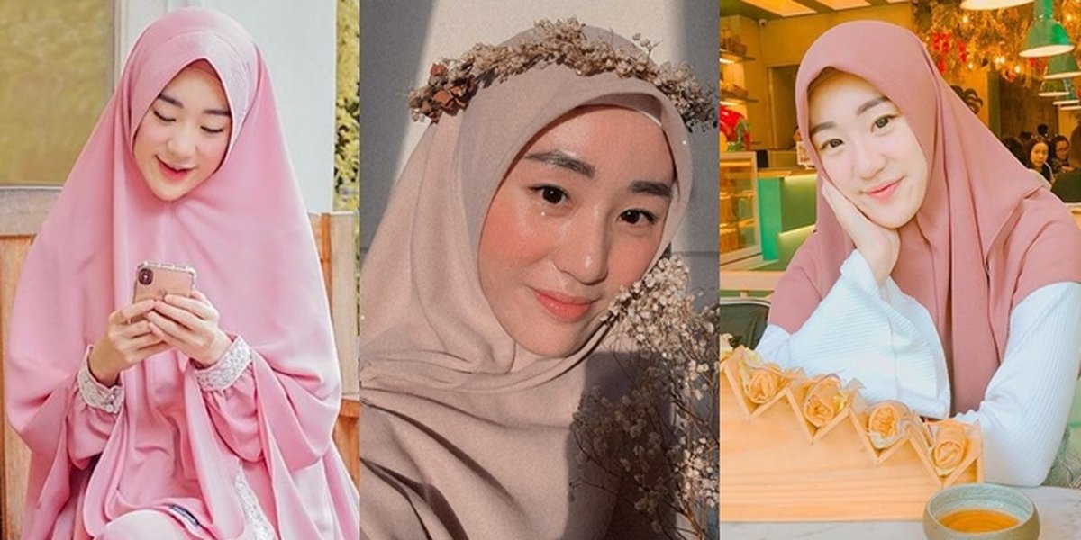 Photos of Larissa Chou Wearing Pastel Hijabs, Young Mother Shows Cool and Beautiful Charms