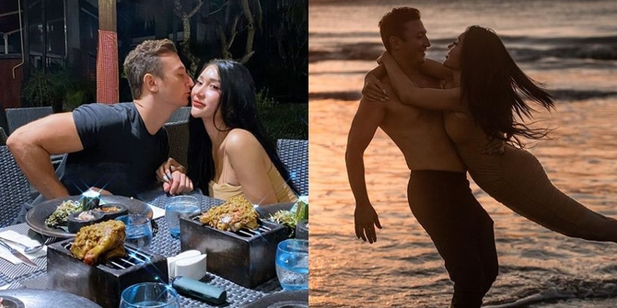 Intimate Photos of Lucinta Luna and Her Foreign Boyfriend on Vacation in Bali, Romantic Dinner to Hugging on the Beach