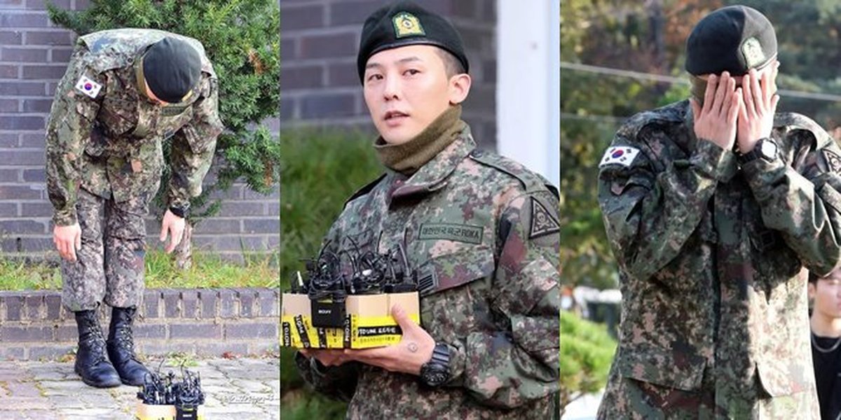 PHOTO: G-Dragon Big Bang Returns from Mandatory Military Service, Cries When Welcomed by 3,000 Fans