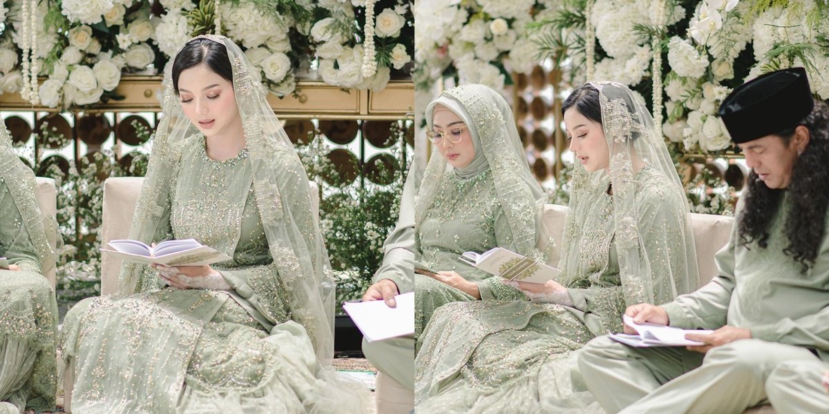 Photo of Glenca Chysara Beautiful Like Barbie at Pre-Wedding Religious Gathering, Filled with Tears of Joy