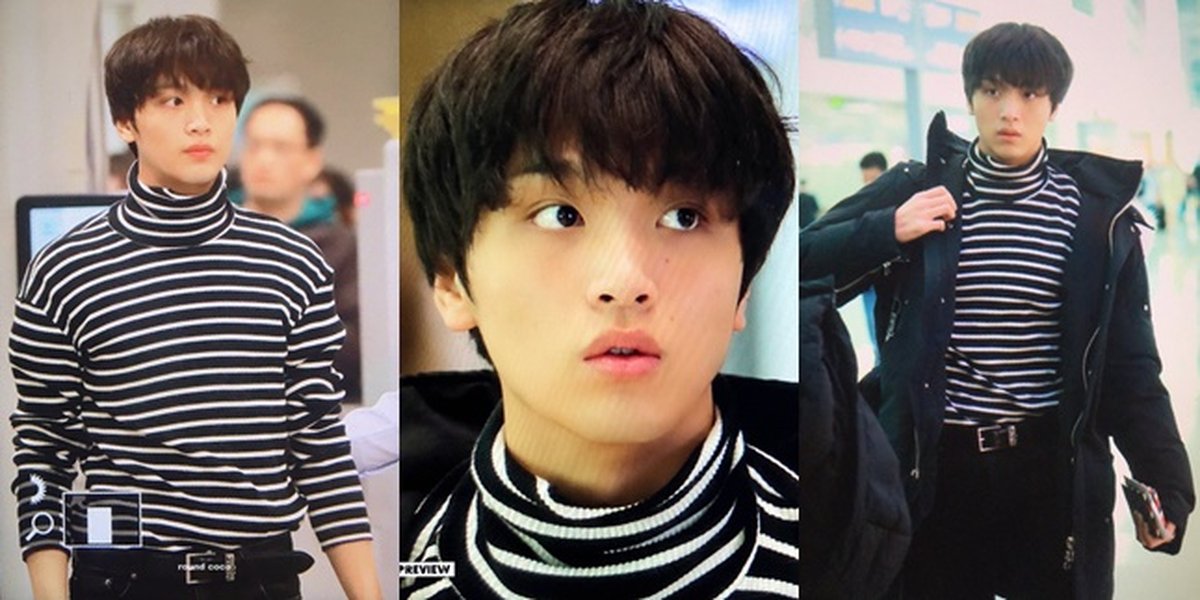 PHOTO: Haechan NCT Dream Departing to Indonesia, Fans Excited Because of His New Hair