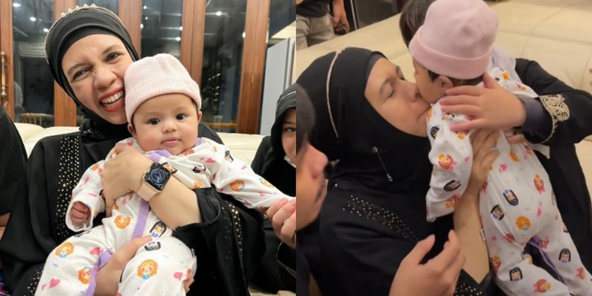 Atta Halilintar's Mother is Enchanted by Ameena in Their First Meeting, Can't Stop Kissing and Staring at Her Granddaughter