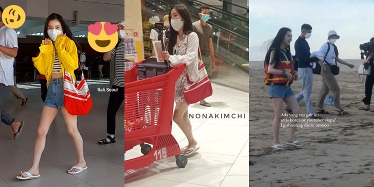 Irene's Photos in Bali Without Other Red Velvet Members, Relaxing Shopping at the Supermarket Using Sandals