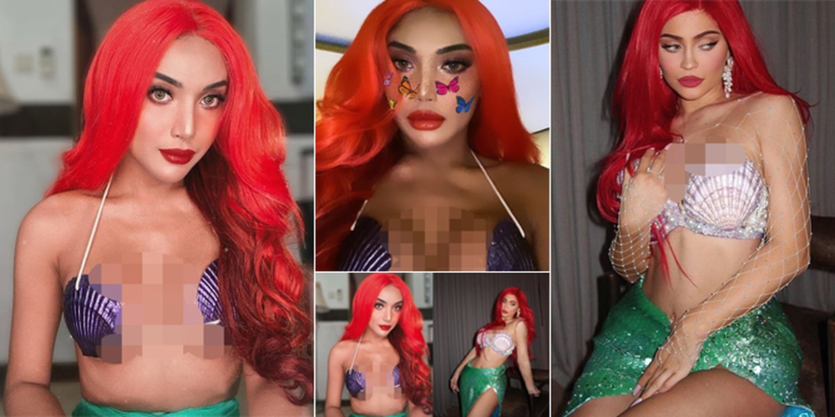 PHOTO: Becoming Ariel 'LITTLE MERMAID', Millendaru Looks Sexy Like Kylie Jenner