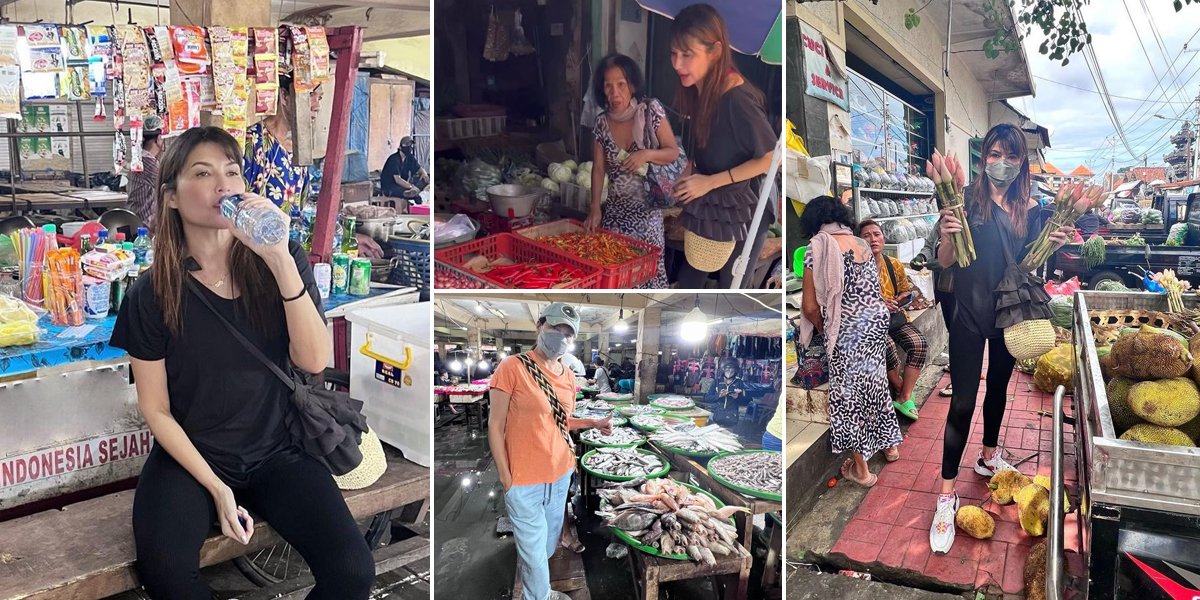 [PHOTO] Rich but still humble, Tamara Bleszynski: Going to the Traditional Market is Fun and Makes Me Happy