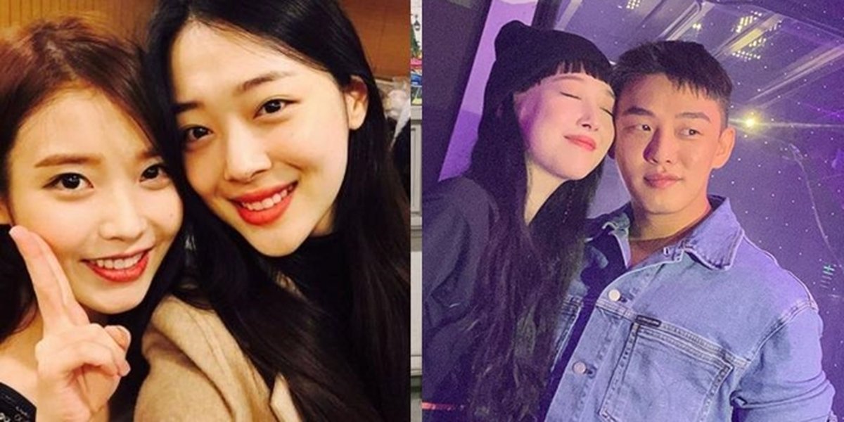 Sulli's Togetherness Photos with Celebrity Friends Outside of SM, From IU to Ahn Jae Hyun